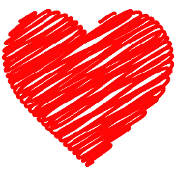 Red Heart Shape Pattern - abstract - red - No Background PNG
