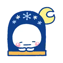 Snowman - moon - Transparent Layer PNG