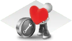Heart Shaped Tool Figure - heart shape - PNG