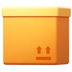 Yellow Box - storage - Transparent Background PNG