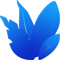 Blue Leaves - nature - plant - PNG Images