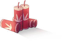 Fireworks - red - white - PNG Images