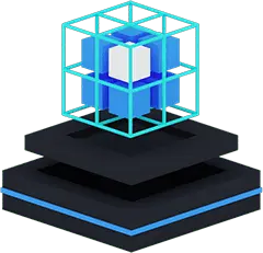 Cube Structure - simple design - No Background PNG