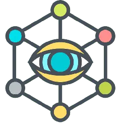 Hexagon Eye Icon - technology - Lossless PNG