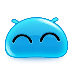 Glowing Water Drop Emoji - glowing - Transparent Layer PNG