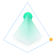 Green Light Spot - triangle - Transparent Layer PNG