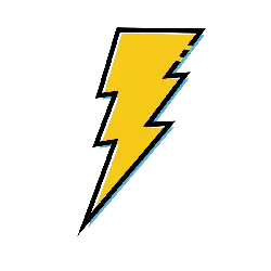 Lightning Bolt Symbol - icon - Designer Recommended PNG