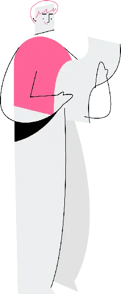 Person in Pink Top - illustration - High Resolution PNG
