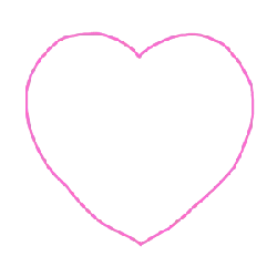 Pink Heart Shape Pattern - lines - Free PNG