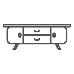 TV Stand - practical - Transparent Background PNG