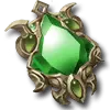 Green Gem Pendant - gem - Lossless PNG