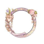 Floral Letter O - pink - Transparent Background PNG
