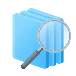 Folder and Magnifying Glass - icon - Free PNG