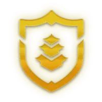 Golden Shield Emblem - No Watermark PNG