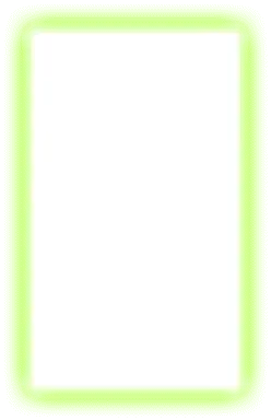 Green Glowing Rectangle Frame - glow - High Resolution PNG