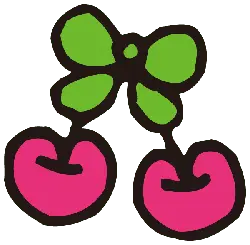 Cherry - fruit - green - Transparent Layer PNG