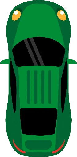 Green Sports Car - motion - Free PNG