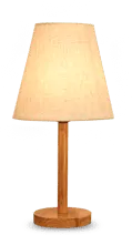 Lamp - wooden - No Background PNG