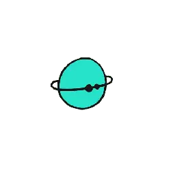 Planet with Glasses - simple pattern - Free PNG