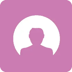 Pink Avatar Icon - outline - PNG