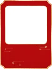 Red Border Blank Rectangle - red - PNG