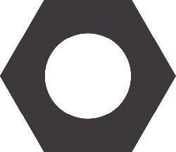 Hexagon with an embedded circle - hexagon - Lossless PNG