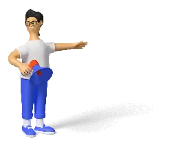 Cartoon Character with Glasses - megaphone - Free Download PNG