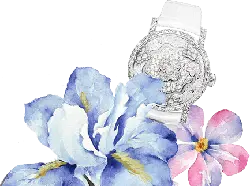 Floral Watch - jewelry - No Watermark PNG