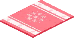 Snowflake Pattern Carpet - red - High Resolution PNG