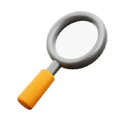 Magnifying Glass - metal - yellow - Lossless PNG