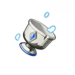 Silver Trophy - glowing - PNG