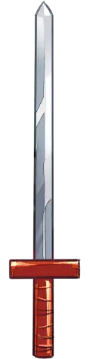 Red-handled sword - weapon - High Resolution PNG