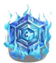 Ice Crystal Badge - fire - High Resolution PNG