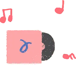 Pink Record - record - Free PNG
