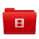 Video Folder - red - Free Download PNG