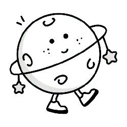 Crescent Moon and Stars - black background - Free PNG