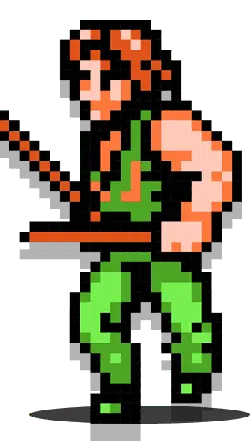 Pixel Ninja - game character - High Resolution PNG