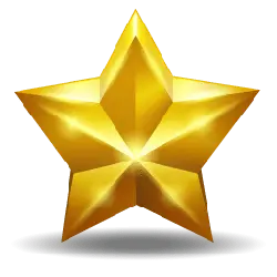Gold Star - gold - trophy - PNG