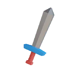 Toy Sword - red - Transparent Background PNG