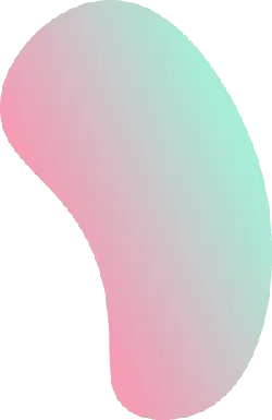 Gradient Bean Shape Pattern - gradient color - Transparent Layer PNG
