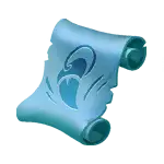 Blue Scroll - magic - scroll - Lossless PNG