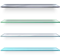 Glass Bookshelf - metal frame - No Watermark PNG