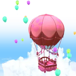 Colorful Hot Air Balloon - Fast Download PNG