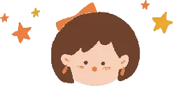 Little Girl with Bow - bow - PNG