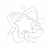 Star Pattern - heart - PNG Images