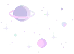 Pixel Space Scene - High Resolution PNG