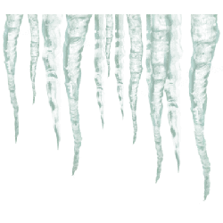 Icicles - winter - PNG