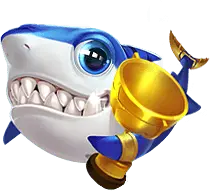 Shark with Trophy - shark - Transparent Background PNG
