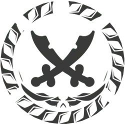 Crossed Scimitars Emblem - logo - Transparent Layer PNG