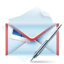 Envelope and Pen - office - No Background PNG